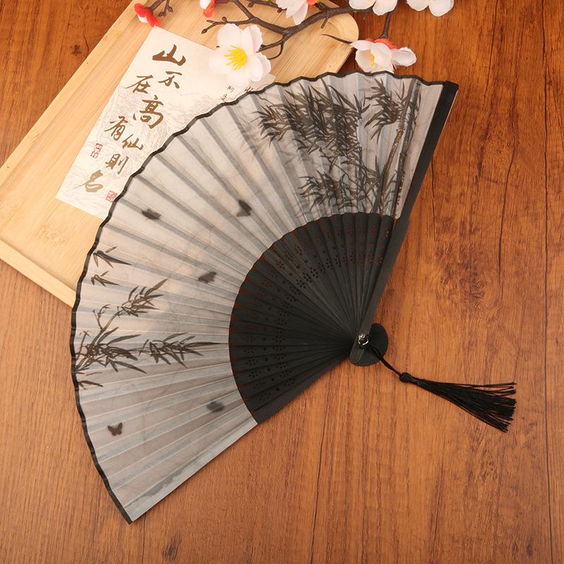 Manual Fan Wedding Motives Ancient Costume Chinese Style Foldable Hand Fans  Hand Fans Wood Foldable Hand Fan