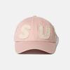 SUNLOVE Cut Off Capital Cap Pink