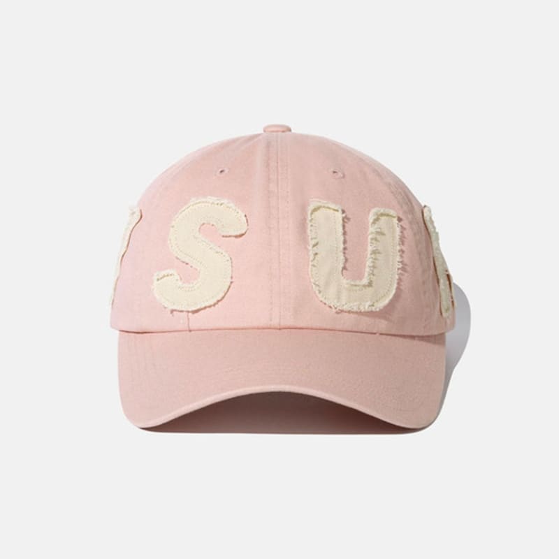 SUNLOVE Cut Off Capital Cap Pink