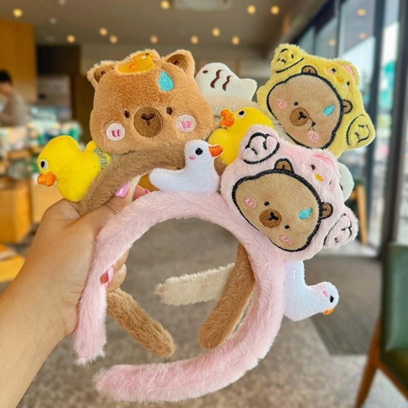 Lovely Cartoon Headbands Creative Pattern Hairbands Soft Comfortable Headdress for Women and Children