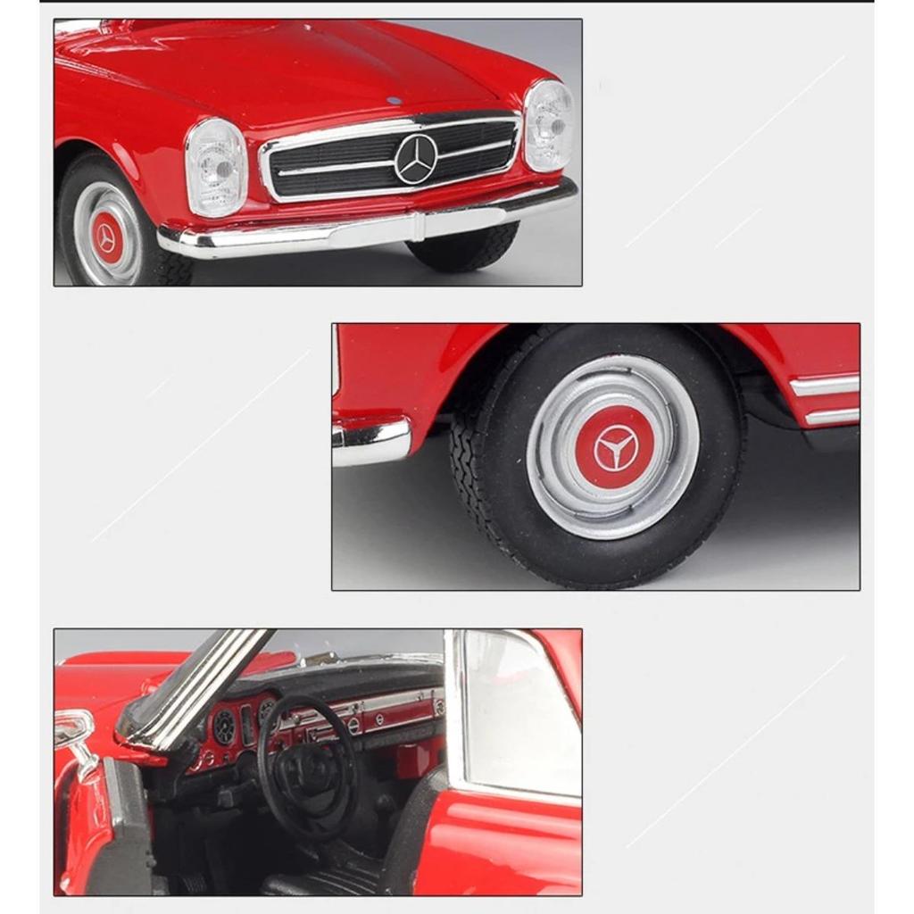 Welly 1/24 Mercedes-Benz 230SL 1963 Alloy Car Model Diecasts & Toy Vehicles Collect Car Toy Boy Birthday Gifts