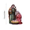 Christmas Nativity Scene Nativity Tabletop Ornament Stable Nativity Set with Lights Holy Family Statue Manger Scene Home Decor
