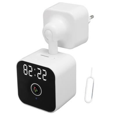 Câmera de Segurança Interna com Relógio WiFi 2.4G Sem Fio HD 3MP Câmera de Bebê Câmera de Animal de Estimação com Detecção de Movimento