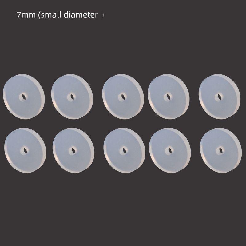 

Silicone Anti-Hyperplasia Little Flying Saucer Invagination Little Flying Saucer Ear Studs Labret Soft Gasket Navel Stud Tongue Pin Men and Women 10 small flying saucers (small diameter)