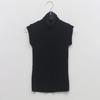 Corea del Sud Dongdaemun Gilet Senza Maniche Trasparente a Collo Alto - Top Sexy Slim Fit da Donna