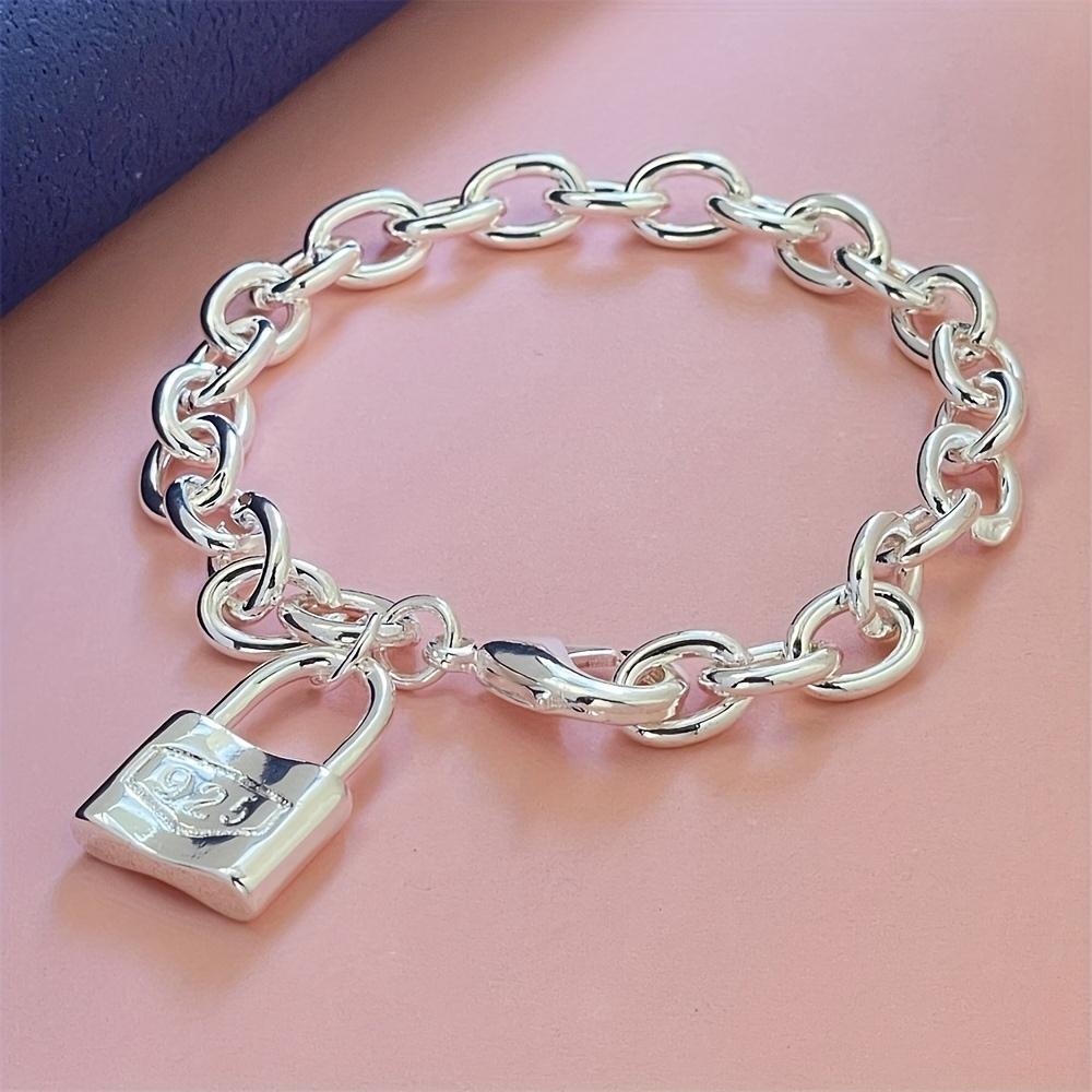Braccialetti a catena in rame Trend lock per donna uomo lady lusso amante festa nuziale Regalo di festa gioielli streetwear