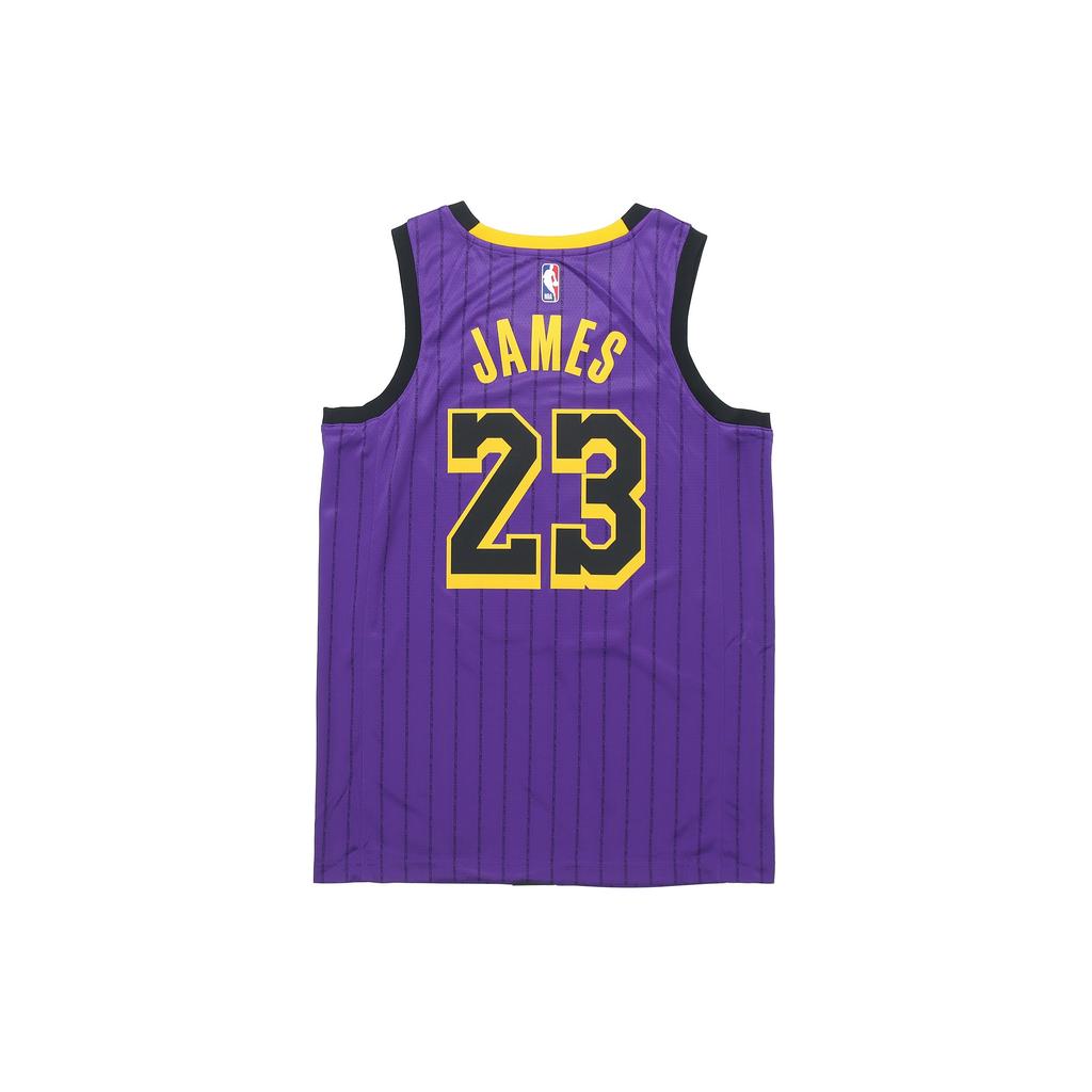 Nike NBA LeBron James City Version Jersey SW Fan Edition lakers 23 Purple Men's AJ4618-510