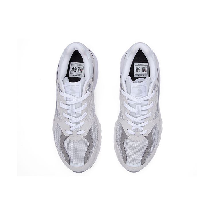 Li Ning Lijun Runner Lightweight Non-Slip Low-Top Sports Casual Shoes Men sneakers Gray Purple AZGT011-2