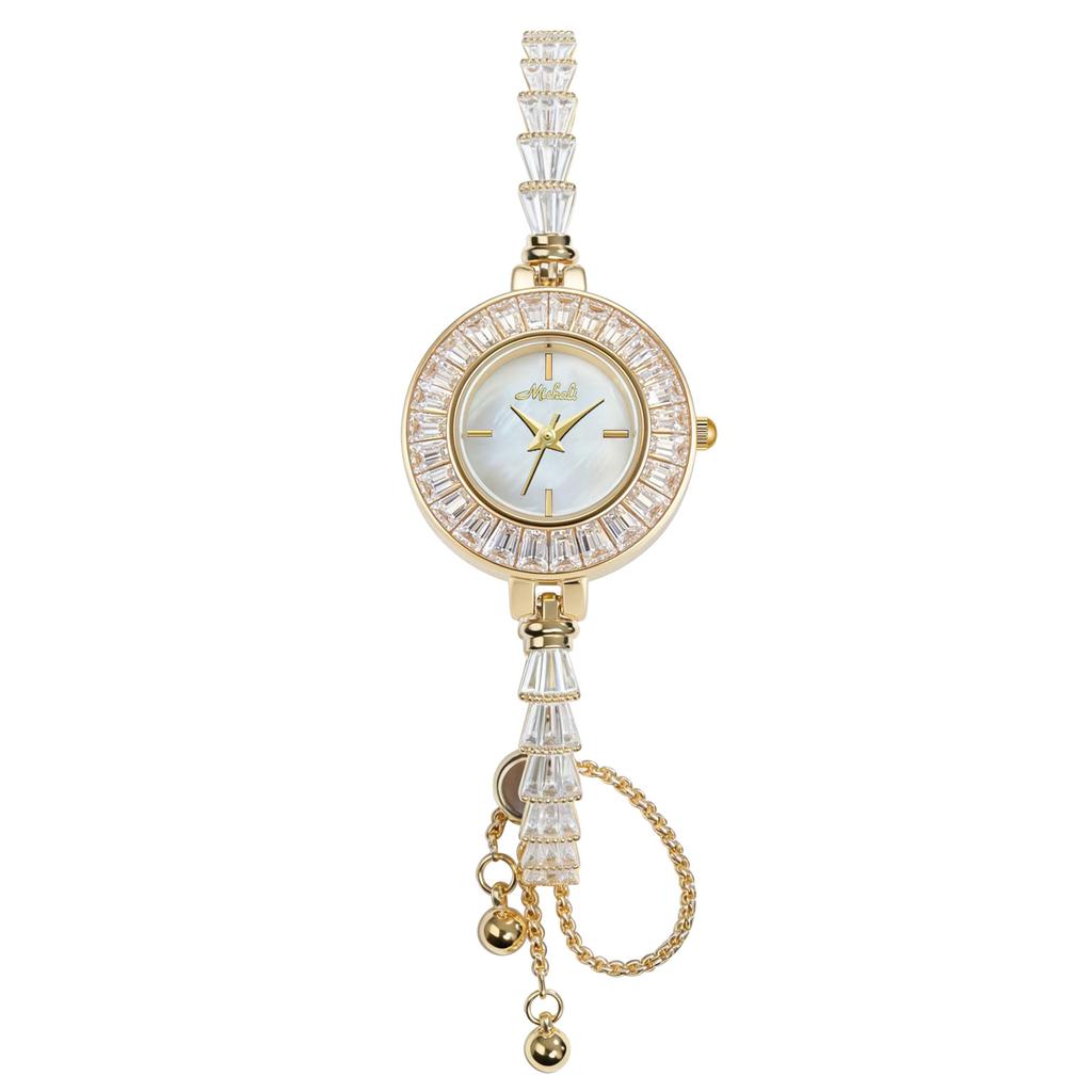 Pull-Out Bracelet Women'S Watch Niche Light Luxury Women'S Watch Full Of Exquisite Diamonds