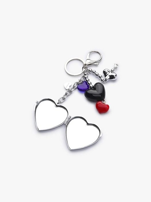 E.B.M. (Edition von Michaa) Herz-Schlüsselanhänger mit Spiegeldekoration EMP1ABR020