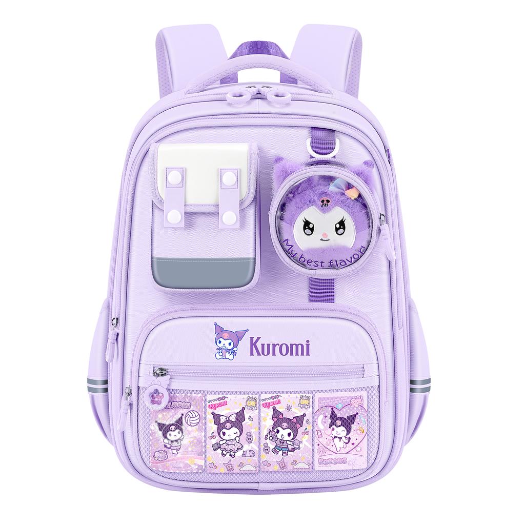 New Sanrio Kulomi Polyester Student Bag Regular Women's Purple DB96704A