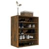 VidaXL Shoe Cabinet Smoked Oak 60x35x70 Cm Engineered Wood 816014