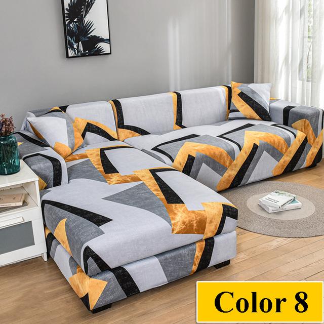 Elastický potah na pohovku do obývacího pokoje Rohový potah ve tvaru L Potah na pohovku Sedák Potah na pohovku Napínací potah na pohovku