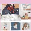 Skin-friendly Polyester Cartoon Wall Hanging- Ideal For Bedroom Decor
