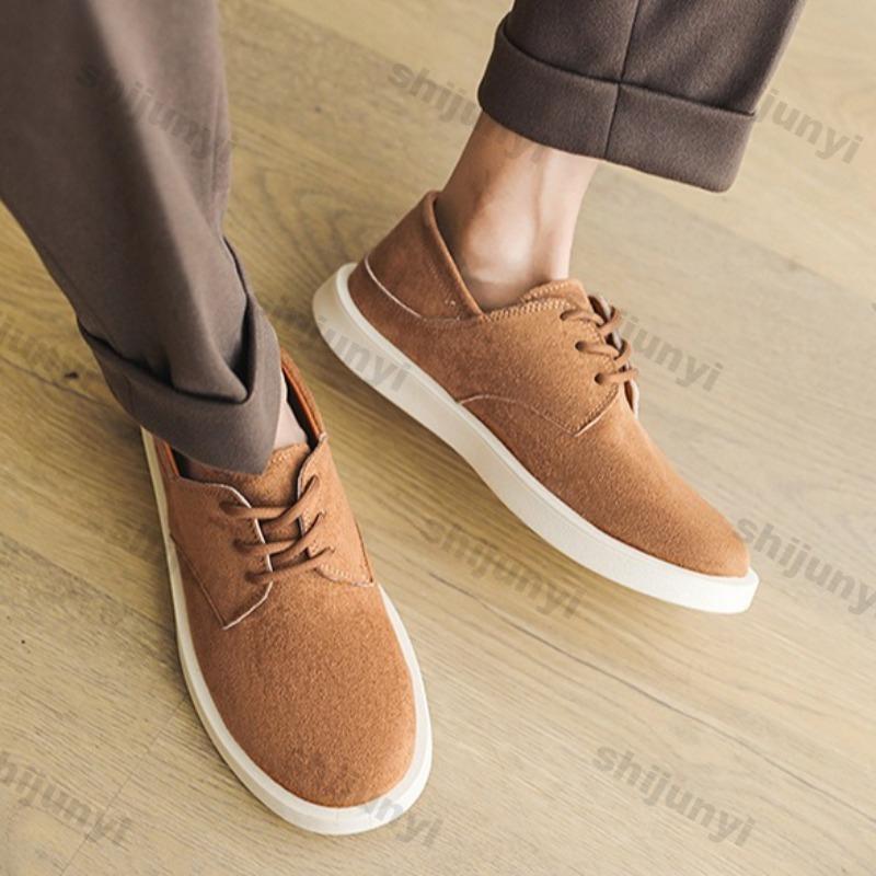 Fashion 2025 Autumn New Retro Concise Designed Men's Low Top Casual Shoes Fashion Trend Versatile Comfortable Non Slip Lace Up Sneakers