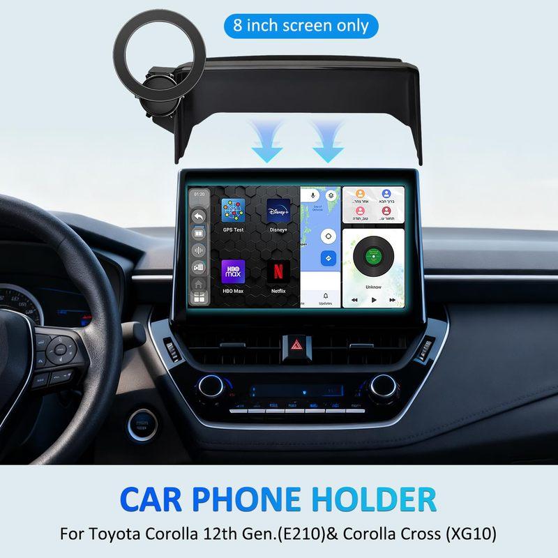 Voor 2019-2025 Toyota Corolla Gr Corolla Cross Accessoires 8 inch 2022 2023 2024 Auto Telefoonhouder Navigatie Multimedia Scherm Mobiele Beugel Stand