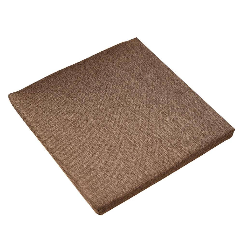 Cotton Linen Seat Cushion Simple Style Breathable Square Office Computer Chair Sitting Cushions Pad Mat for Home Office