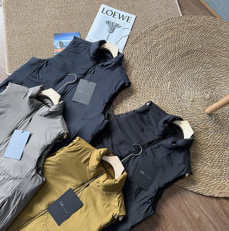 2025 Autumn/Winter Double-Sided Solid Color Unisex Down Vest