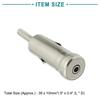 ACROPIX Car Male AM FM Radio Antenna Adapter Connector Silver Tone 2pcs