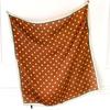 27.56in Bohemian Style Polka Dot Square Scarf For Women Spring/Summer Sun Protection Neckerchief Elegant Bandana For Decoration