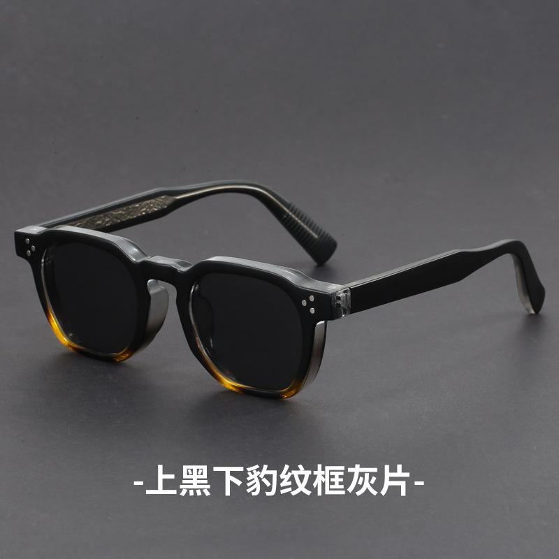 Retro Small Circular Sunglasses Men Punk Propionic Luxury Brand Design Sun Glasses Women Business Party Eyewear UV400