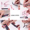 AEE4-Snap Fasteners Button With Pliers Tool, Plastic Metal Snaps No-Sew Buttons For Clothes, Wallets And Sewing