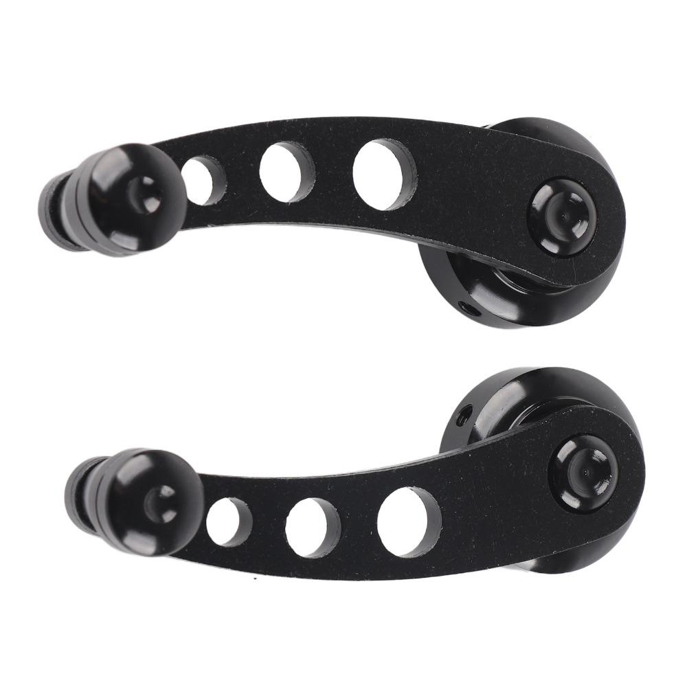 Black Window Winder Aluminum Alloy Window Handle Replacement  for Sedan, Truck, Classic Car