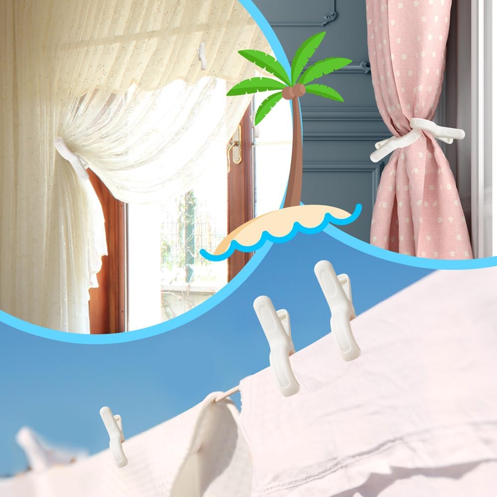 Beach Towel Clips for Chairs Cruise-Clothesp 12 pcs Heavy Duty Laundry Clamps Clothes Pegs Chair Clips Towel Holder Windproof Clothes P for Lounge