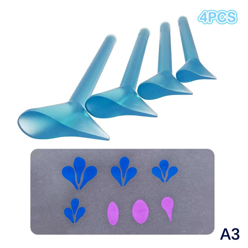 4/5PC Dot Painting Pen Embossing Tool Art Stamp Pen DIYGraffiti Flowers Butterflies Moon Pattern Flower Floral Dotting Tools Set