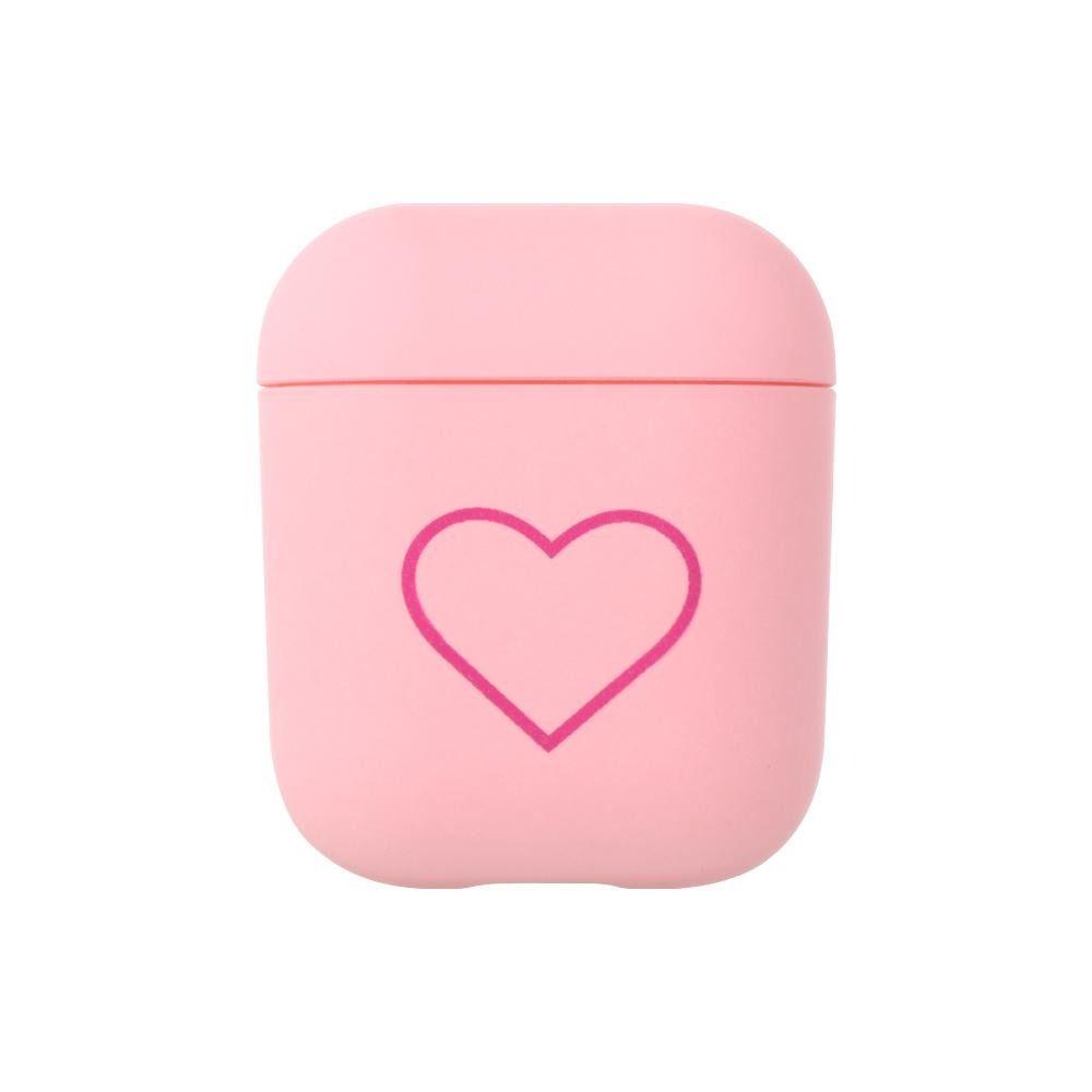 Love Heart Airpods Case Hard PC Protective Cover Cute Design Headphones Case  FOR Airpods 2