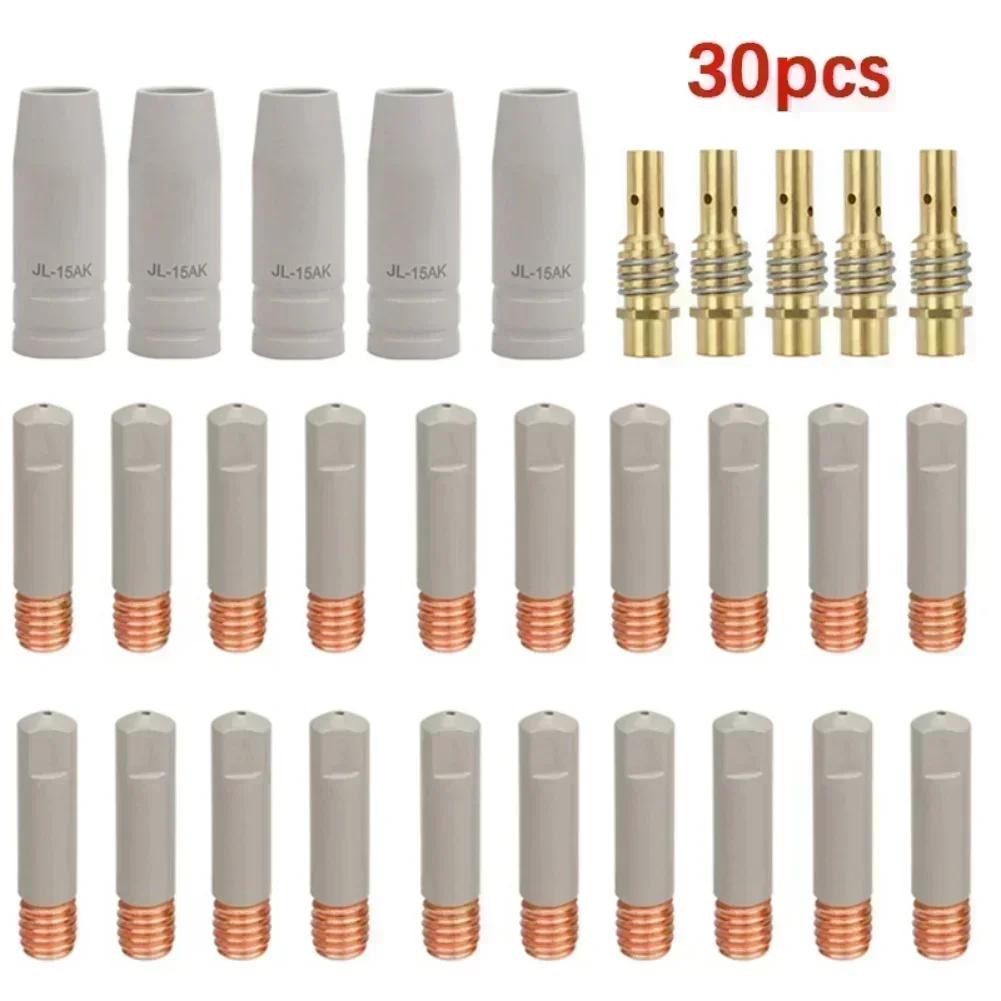 Welding Consumable New Coating Protection 0.8/1.0/1.2mm Contact Tips Non-stick Welding Slag European Airless Nozzle For 15AK Mig