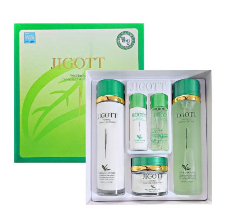 

Jigott Wellbeing Green Tea Skin Care Set – Toner, Essence & Moisturizer 1 set