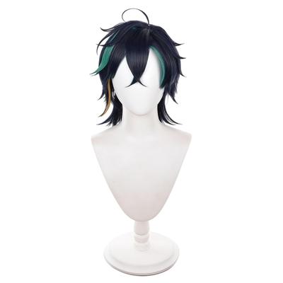 NOKIJP Kiinichi Wig Genshin Impact Cosplay Heat-Resistant Wig Smooth and Easy To Style Genshin Impact Nata Kiinichi The Hunter Who Inherits the Flame
