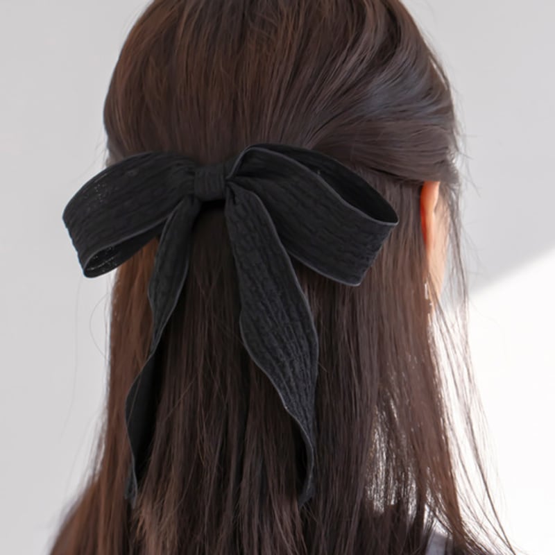 

GETMEBLING lovely ribbon hairpin BLACK(H277)