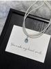 Shi Jia Lux Double-Layer Aquamarine Pearl Choker - French Design Necklace