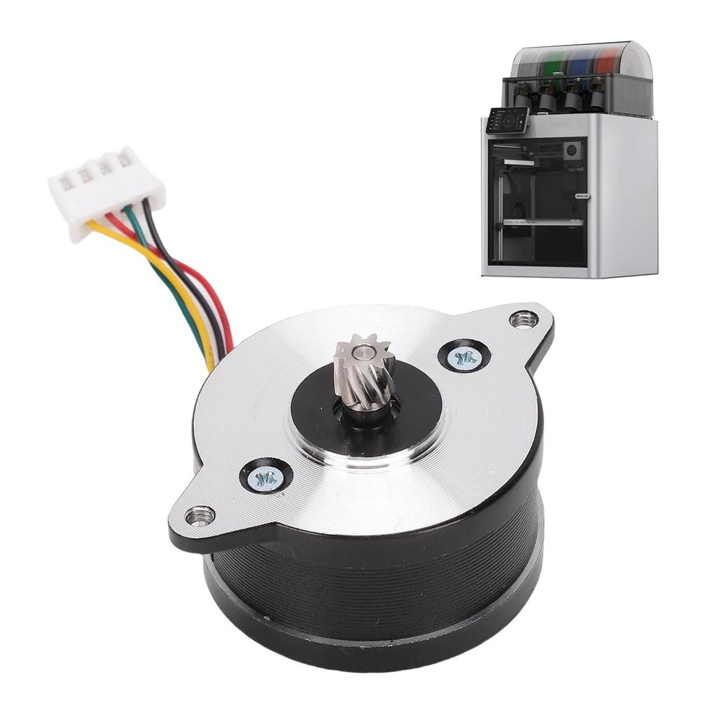 Round Stepper Motor Fit for Bambu Lab X1 P1P P1S 3D Printer Extruder 2 Phase 1.8 Step Angle 1A 36mm