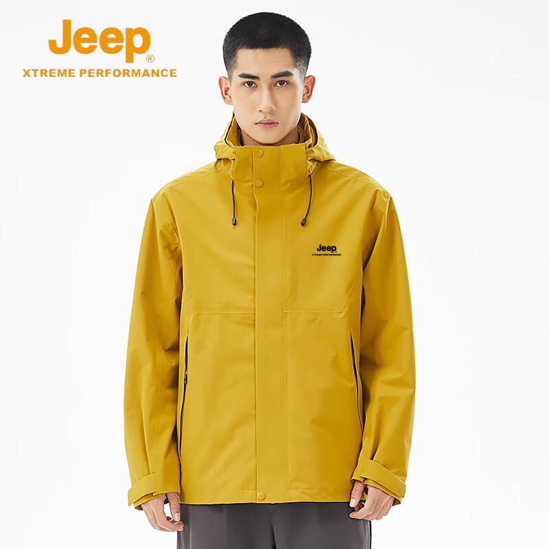JEEP Men s 3-in-1 Detachable Waterproof Outdoor Jacket 4XL
