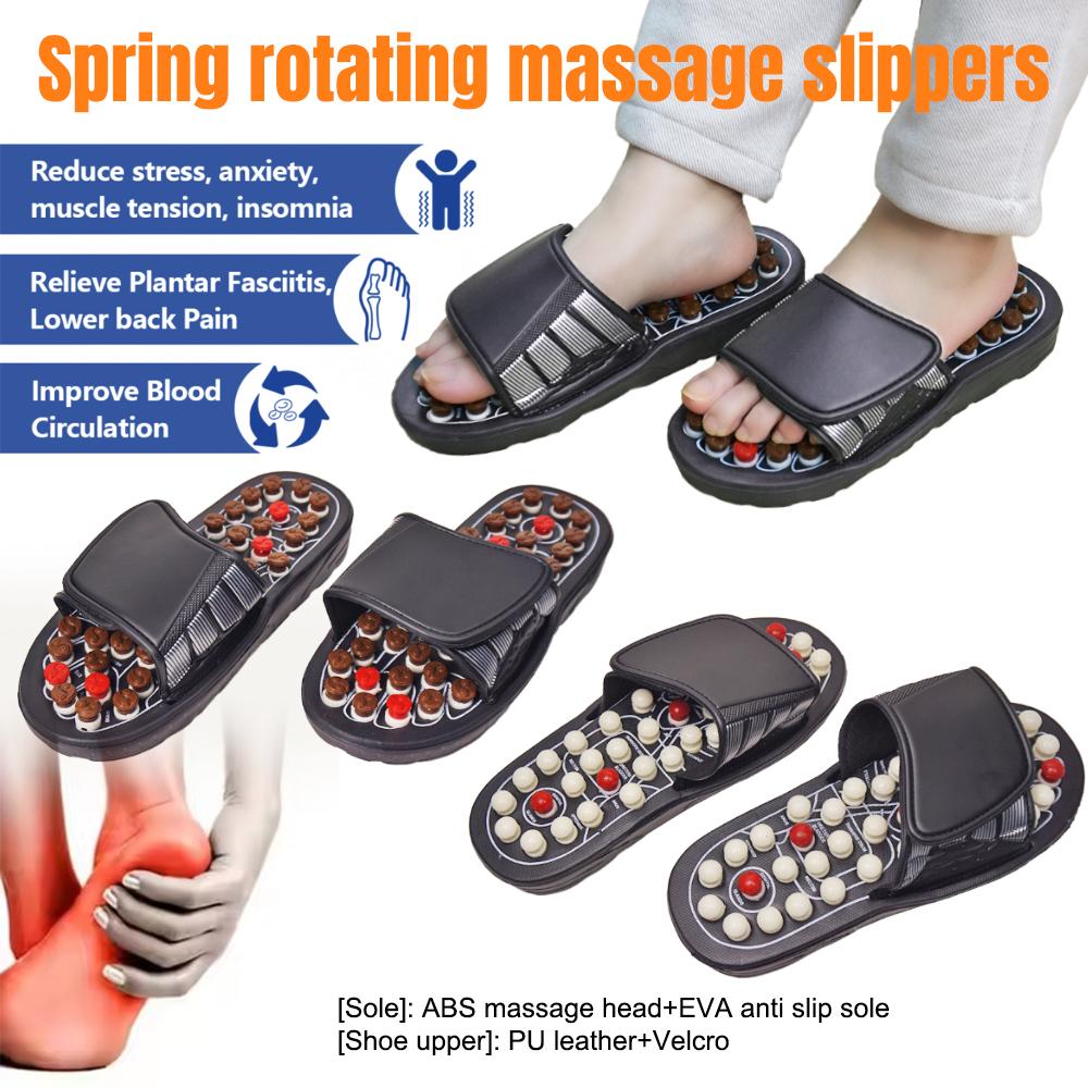Plantar Fasciitis Relief Foot Massager, Acupressure Slippers Slides for Men Women