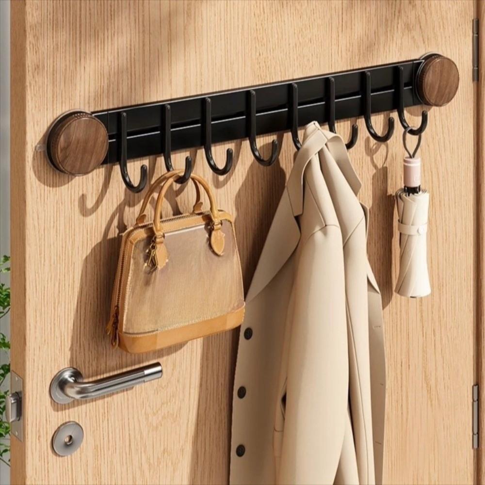 Wall-Mounted Vacuum Suction Cup Hooks 4/6 Hooks Kitchen Storage Hooks  Behind Door