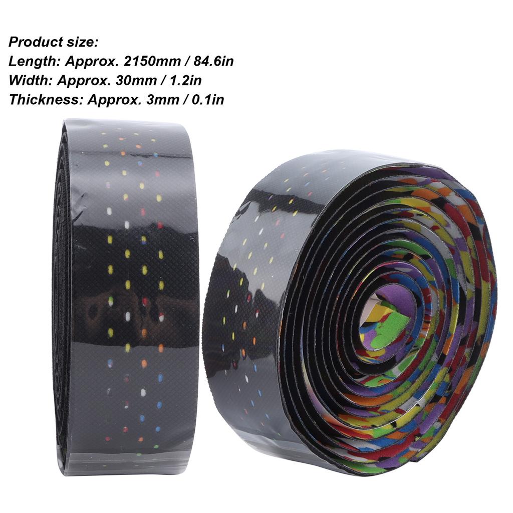Bike Handlebar Tape NonSlip Cycling Bar Wrap PU Leather Highway Handlebar Strap