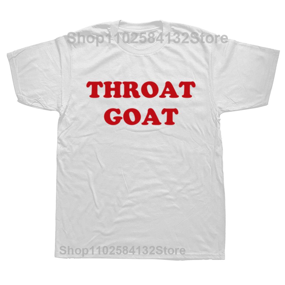 

Throat Goat Design Women Men Baby Tee Harajuku Kawaii Sexy Cotton Top Tees O Neck Summer Fashion T Shirt Goth Clothes Summer S