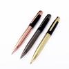 Metal Rotating Ballpoint Pen Electroplated Engraved Flower Oil Pen Business Advertising Gift Pen Signature Pen Ballpoint Pen, Student Pen, Office Pen