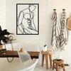 Modern Metal Wall Art Abstract Design for Bedroom Bathroom Living Room Festival Statue Decor Wall Sculptures Home Aesthetics Decorative Plaque