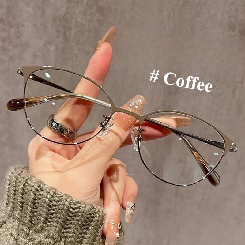 

0 1.5 2.0 2.5 3.0 Advanced Cat Eye Reading Glasses Anti Blue Light Metal Eyeglass Frame More Durable/Trendy Presbyopia Glasses +4.0