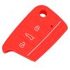 Jingyuqin 3 Button Silicone Key Fob Cover Case For VW Polo 2016 Golf 7 MK7 For Skoda Octavia Combi A7 For SEAT Leon Ibiza CUPTRA