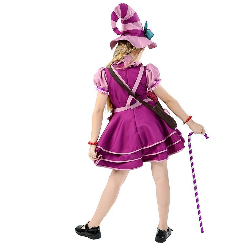 Halloween candy witch cosplay adult child cosplay masquerade stage outfit