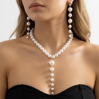 Baroque Pearl Clavicle Necklace - Stylish High-End Niche Design with Versatile Faux Pearls