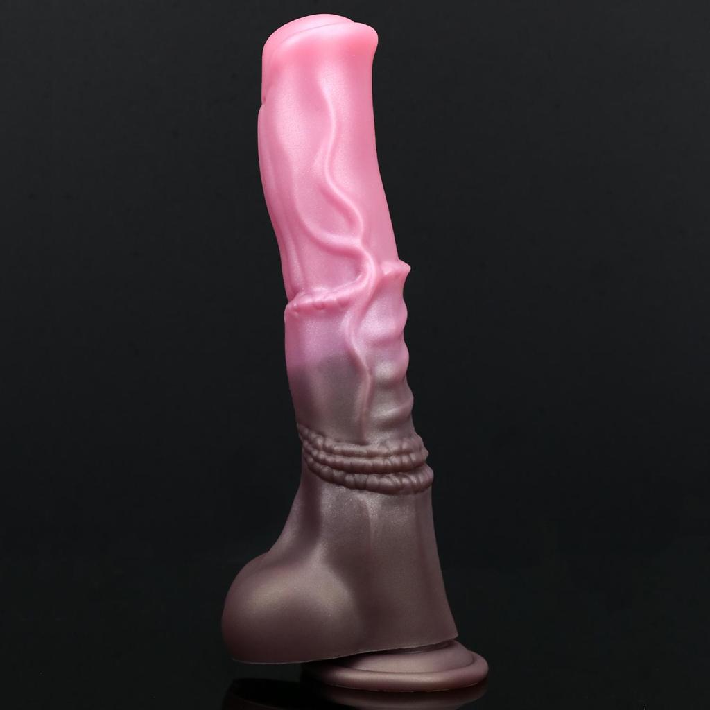 Silicone Large Anal Plug Dildo With Dog Knot Soft Silicone Female Sex Toys Vaginal Anus Stimulation Erotic Masturbators