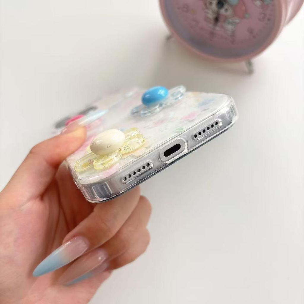 Spring Style Floral Phone Case for iPhone 17 Pro Max - 3D Double Layer Design, Ideal for Women
