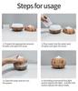 Ultrasonic Wood Grain Aroma Diffuser with Remote & 7-Color LED for Bedroom